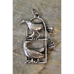 Pendentif Deux Oiseaux Perchés