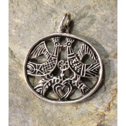 Pendentif Deux Coqs