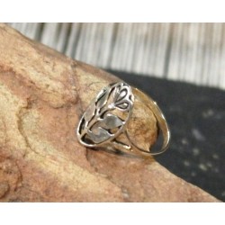 Bague Médaille Fleur