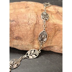 Bracelet Médaille Fleurs