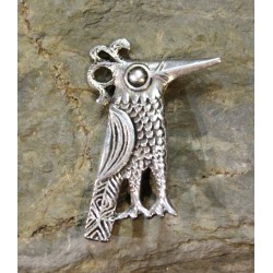 Broche Oiseau Huppé