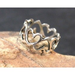 Bague Chaîne de Cœur